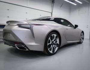 BAck of a Lexus with Matte Paint Protection Film Kingston